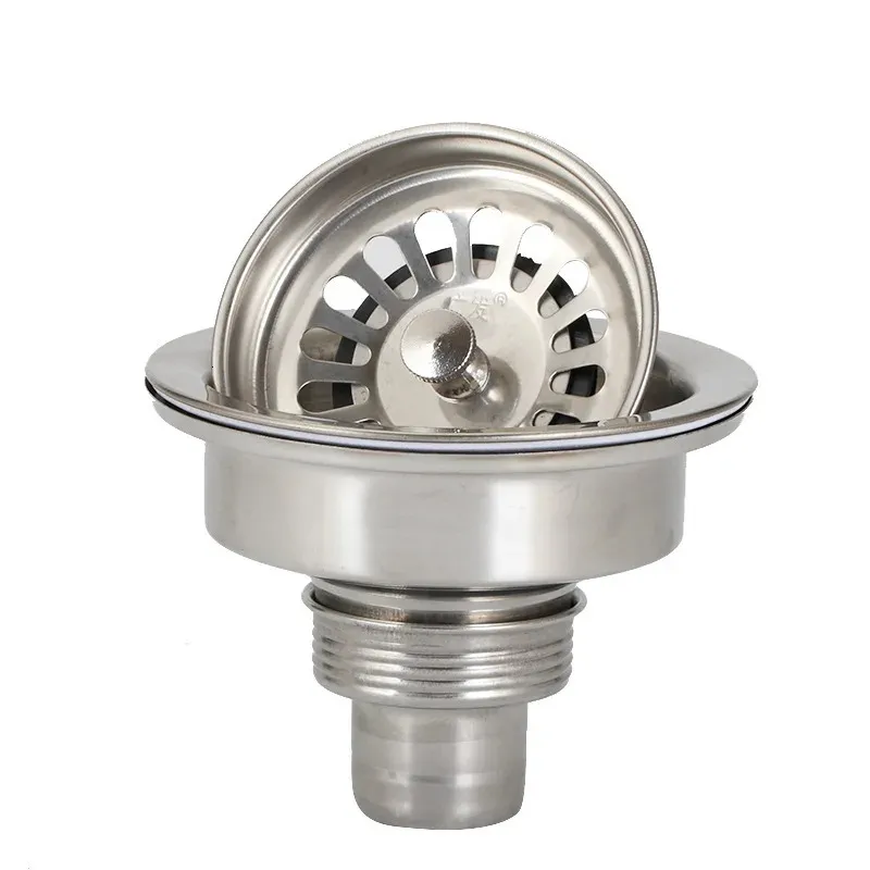 Drains Kitchen Sink Drain Wash Basin Strainer Basket Stainless Steel Drain Stopper Drainer Waste
