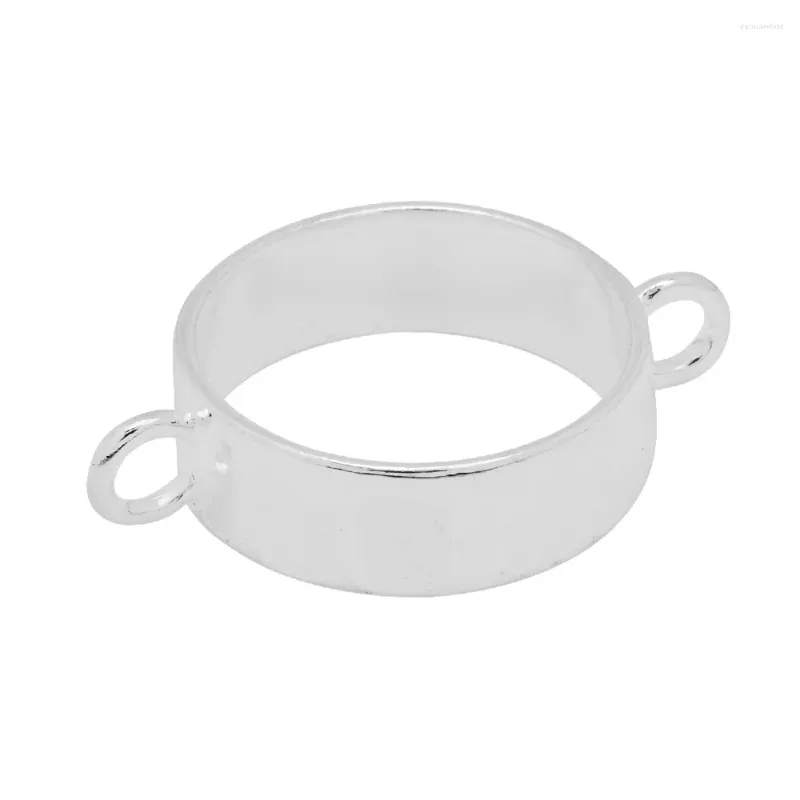 Ожерелья с подвесками, высококачественное прессованное цветочное кольцо с открытой спиной и двойными ушками, никелированная и бессвинцовая металлическая основа