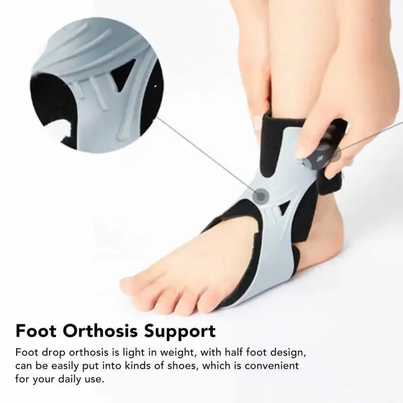 Ankle Support Foot Drop Brace Adjustable Buckle Soft Posture Correct Ankle Foot Orthosis Support Brace for Hemiplegia 231010