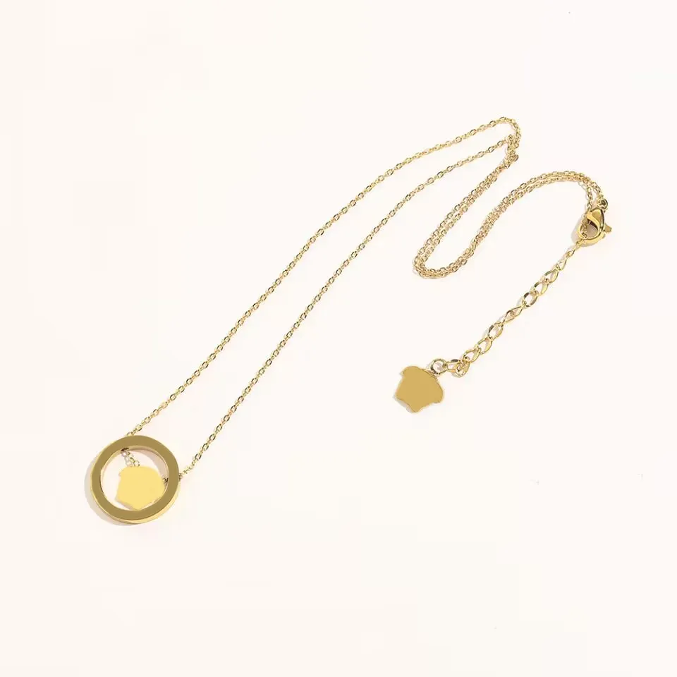 Мужской браслет дизайнерский позолоченный кулон ожерелья модные хип-хоп ювелирные изделия из нержавеющей стали тонкие цепочки женские браслеты с подвесками дизайнерские ожерелья популярные zb072