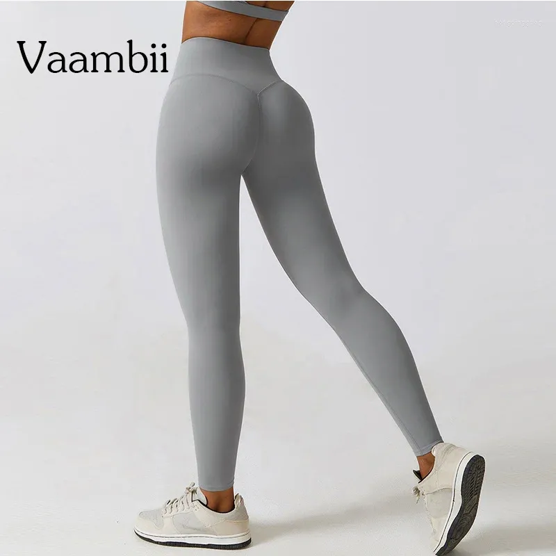 Active Pants Skin Feel Yoga BuHigh Waist Pant Squat Proof Stretch Sport Gym Legging Fitness Tights Nylon Athletic Wear For Women