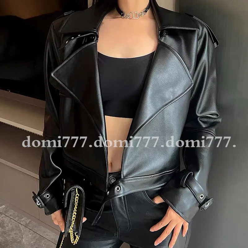 Fashion Cool Women's Short Jacket Black Leather Jacket for Women S M L Premium Gift