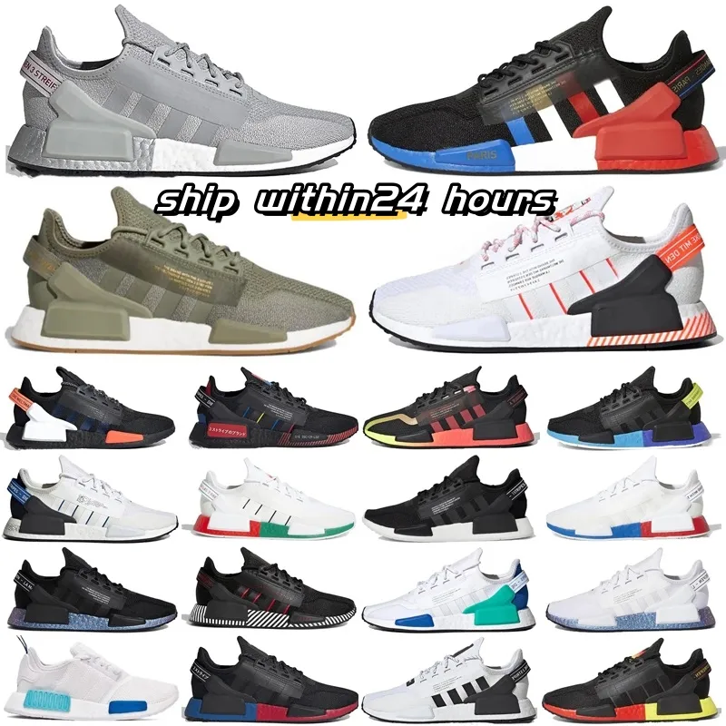 Nmdsly R1 V2 scarpe da corsa da uomo verde militare Oreo Atmos Bred tricolore Og uomo donna Mastermind Japan Sports Trainer Sneakers