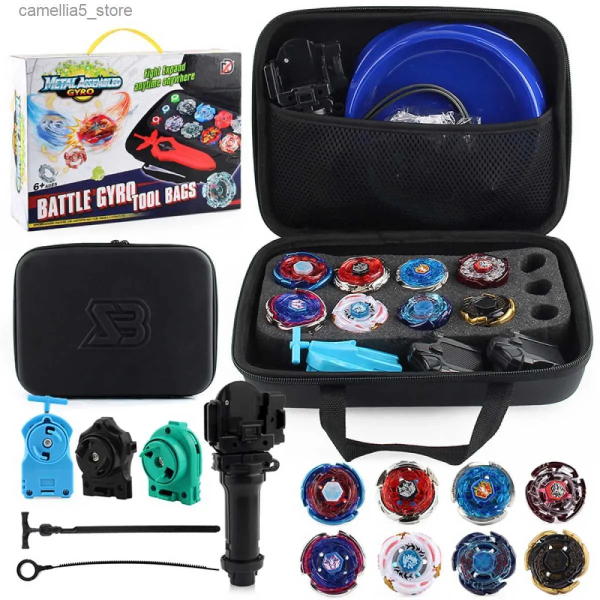 Spinning Top Toupie Beyblades Metal Fusion Blade Bley Set 25 Pcs em Carry Case Spinning Top Gyroscópio Brinquedos para Crianças Q231013