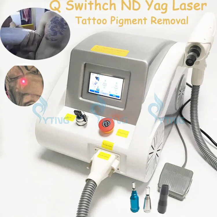 Nieuwste 2000mj Q Switch Nd Yag Laser Tattoo Removal Machine Pigmenten Ouderdomsvlekken Verwijdering Huidverjonging apparaat 530/1064/1320nm