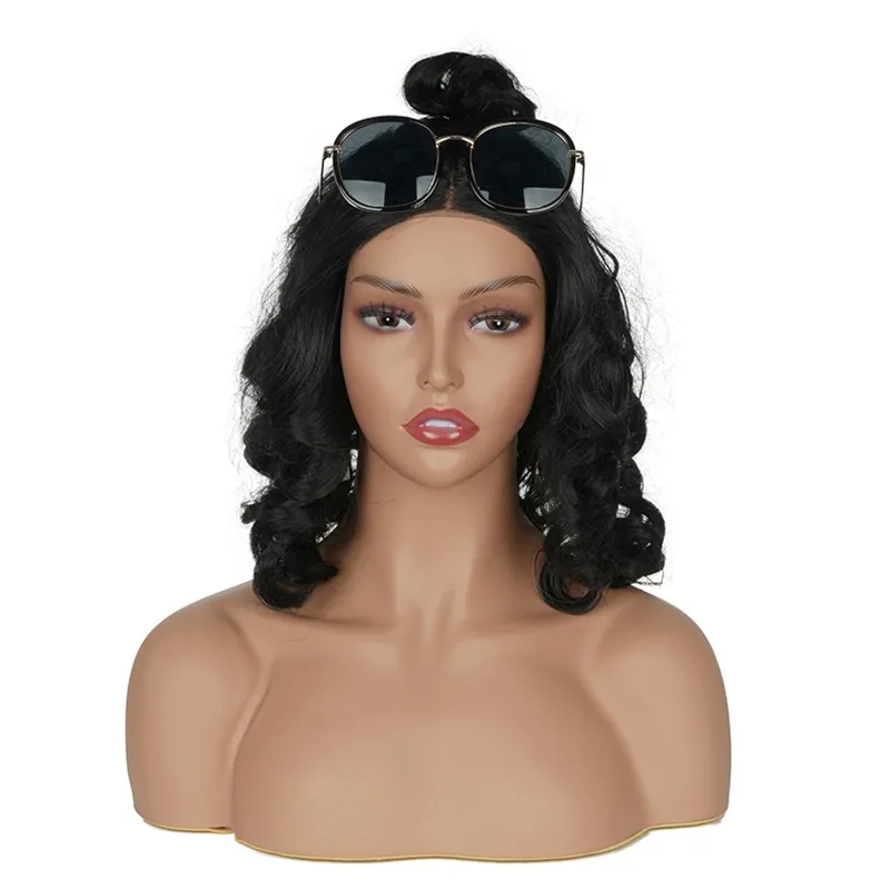  11 PCS Wig Making Kit Canvas Block Head With Stand