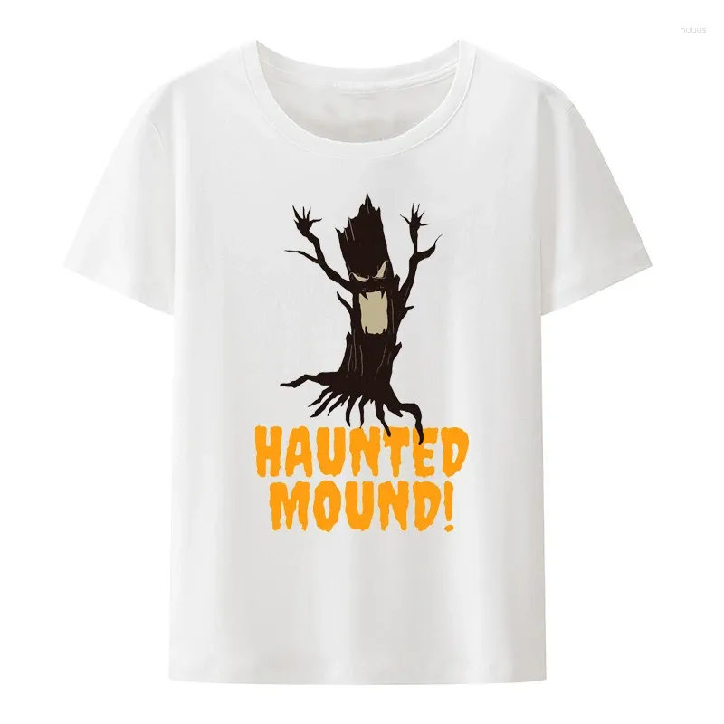 Men's T Shirts Men Women Short Sleeve Graphic Tops Casual Streetwear Camisetas Horror Halloween Sematary I Love Haunted Mound Shirt Vintage