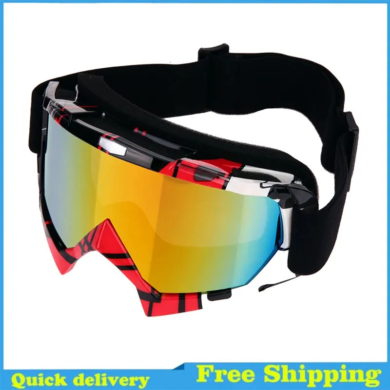 Okulowe okulary profesjonalne motocross gogle motocykla motocyklowe szklanki narciarskie ATV
