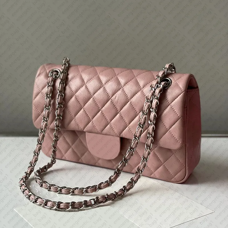 Designväska tote axelväska messenger väskor kvinnor handväska modemärken plånbok väska lyx diamantkedja crossbody väska rosa läder väska klappa på väskan kväll väska