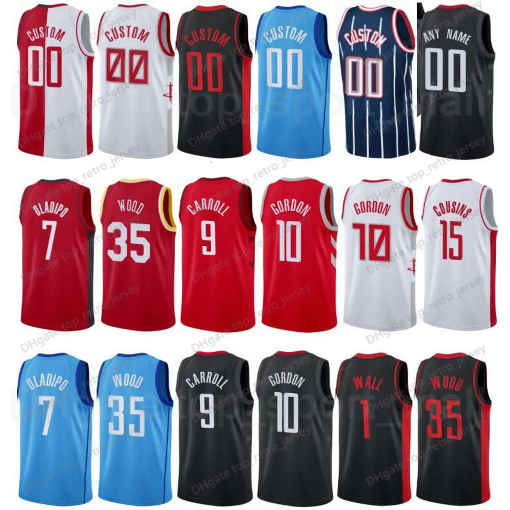 Sérigraphie City Earned Edition Basketball PJ Tucker Jersey 17 Victor Oladipo 7 John Wall 1 David Nwaba 2 DeMarcus Cousins 15 Brown