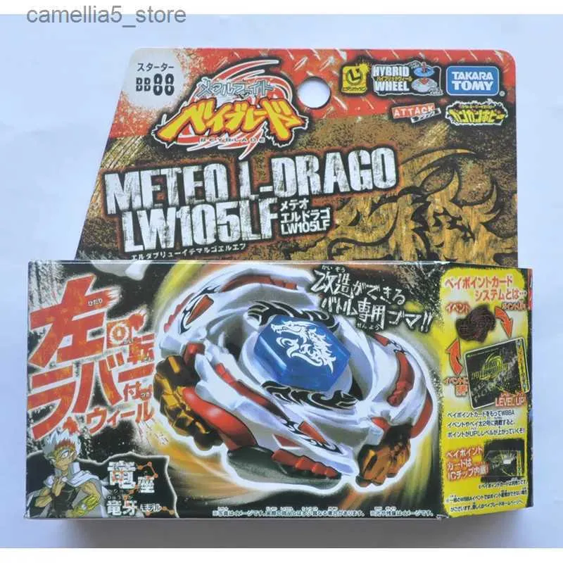 Spinning Top Takara Toma Beyblade Metal Battle Fusion Top BB88 Meteo L-Drago LW105LF z wyrzutnią Q231013