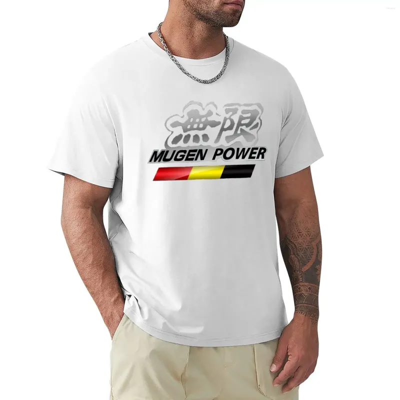 Herenpolo's Mugen Power T-shirt Gepersonaliseerde T-shirts Ontwerp je eigen oversized shirt Man Black Men Workout