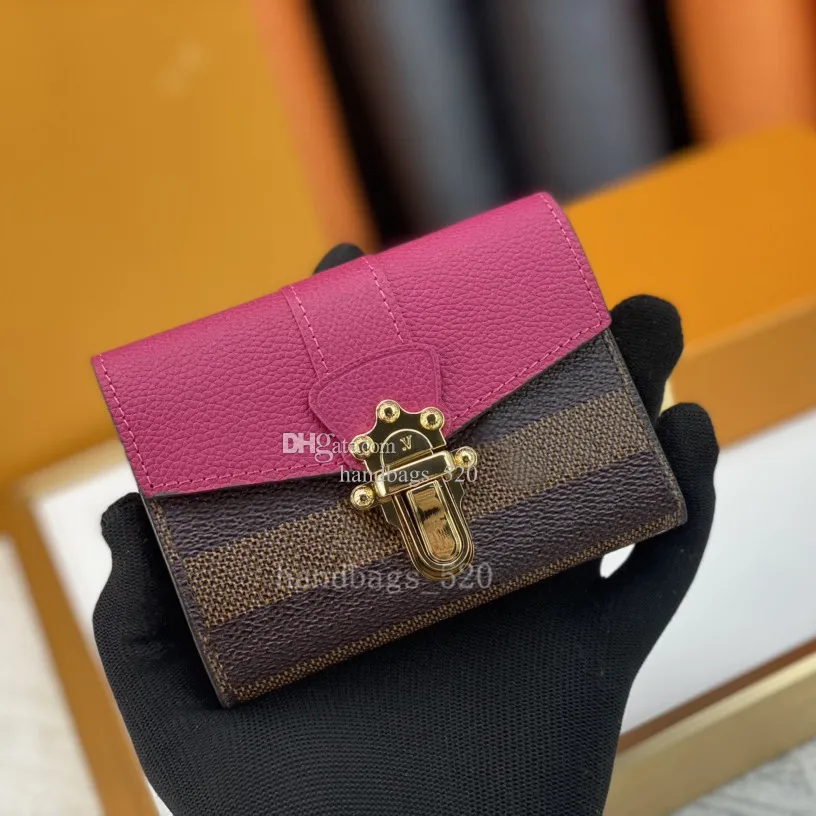 Womens Wallet Cowhide Card Holders Mini Purse Female Money Bag High Quality Genuine Leather Designer Short Wallets