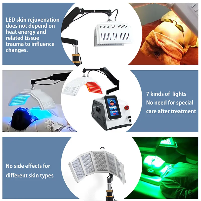 LED Light PDT Therapy Skin Rejuvenation Anti Aging Acne Treatment Photon Therapy Skin Care Beauty Machine