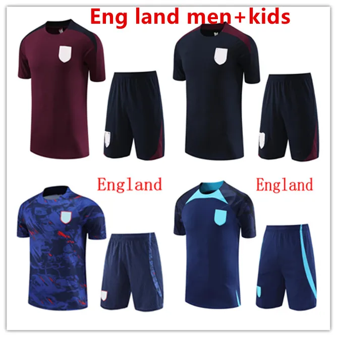 22 23 24 New England Short Sleeve Tracksuit Training 조깅복 축구 저지 세트 Chandal Survement Maillots de Foot Adult Kids