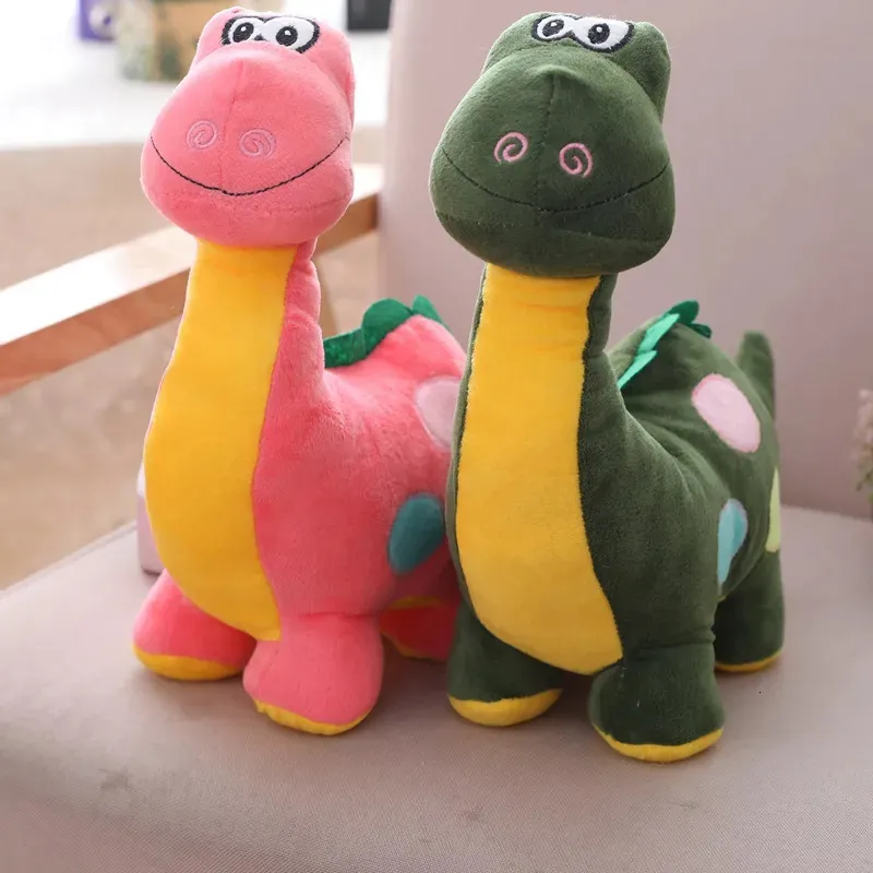 Plyschdockor dinosaurie leksaker kawaii tecknad mjuk fyllda djur söta dino kram sömn kudde barn pojkar födelsedagspresiter rum dekor 231013
