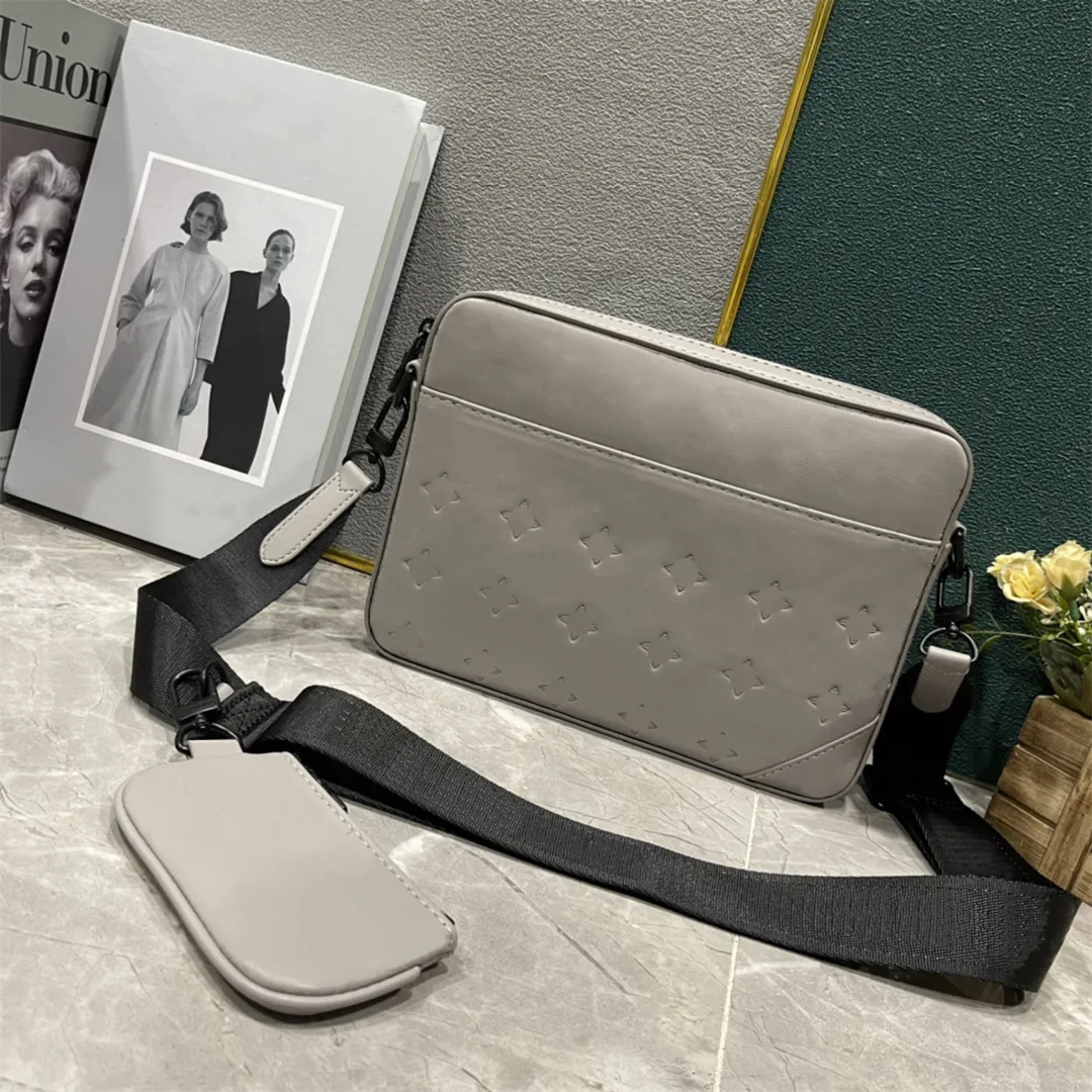 Nya modemän designer väska messenger crossbody väskor hög kvalitet 3 st trio kvinnor för klassiska handväskor påsar plånbok präglade läder axelväskor