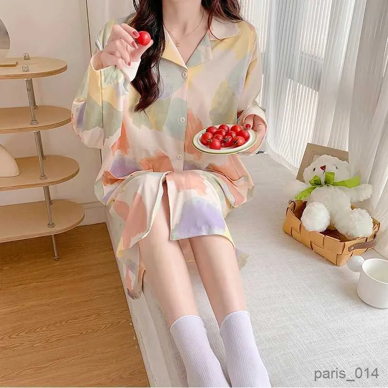 Sleep Lounge Algod o Maternidade Enfermagem Pijamas Vestido Longo
