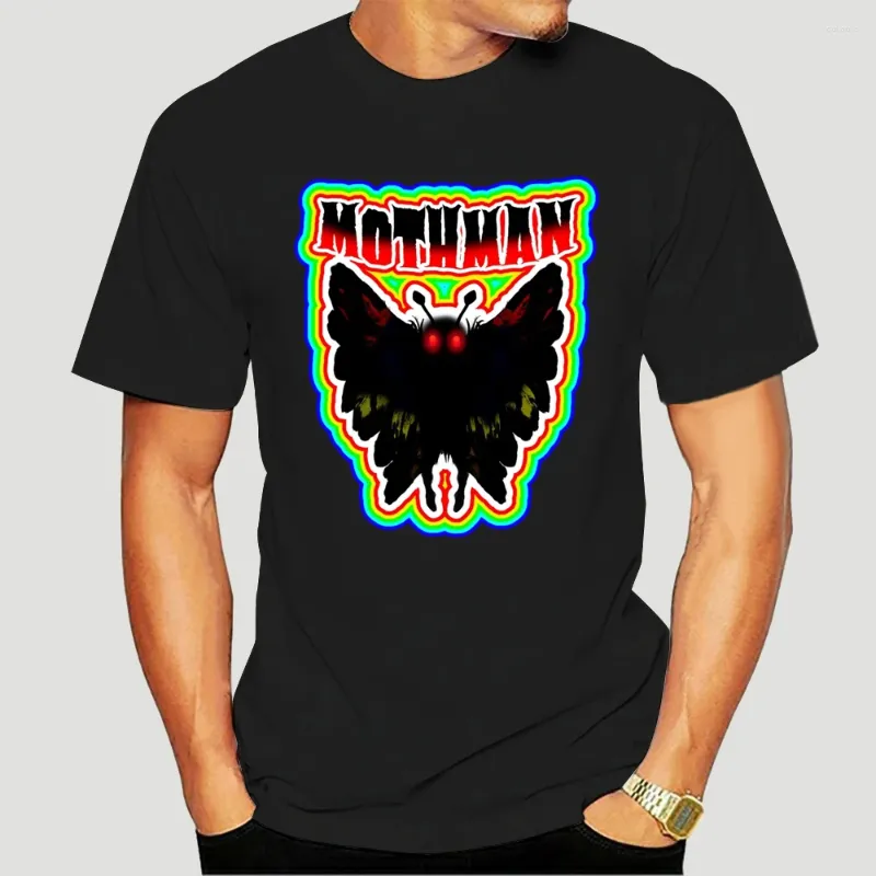 Camisetas masculinas Mothman Retro Colorido Presente Novidade T-shirt-2821A