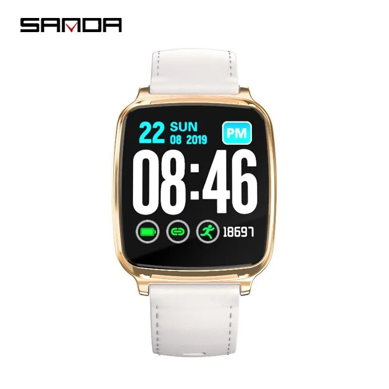 TJ M8 Smartwatch Waterproof Wearable Device with Bluetooth Color Display Heart Rate Monitor and Pedometer