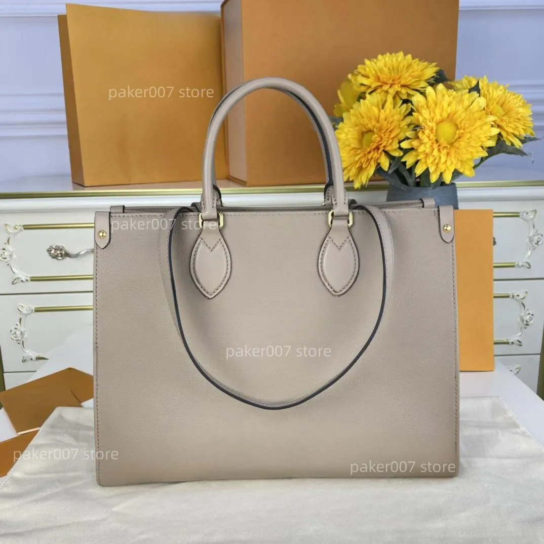 Sac de mode femmes conception originale qualité sacs de luxe en cuir véritable sac de taille moyenne MM taille gaufrage Shoppingbag sac à bandoulière sac à main 45607