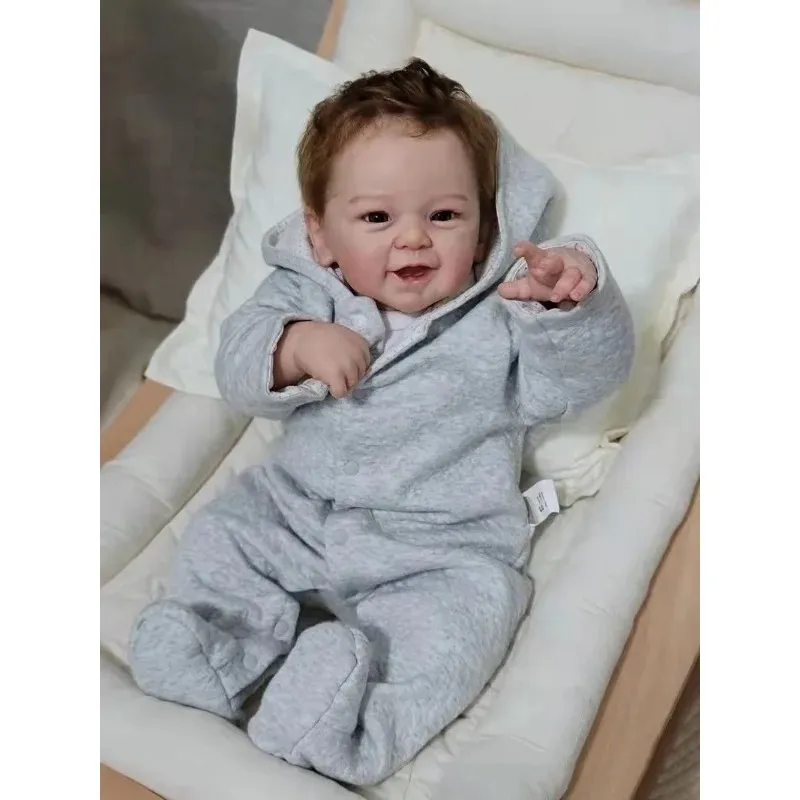 21 pollici Bebe Reborn Doll Phoenix Realistica morbida coccola corpo bambola fatta a mano Bebe bambola dipinta a mano vene visibili strati multipli