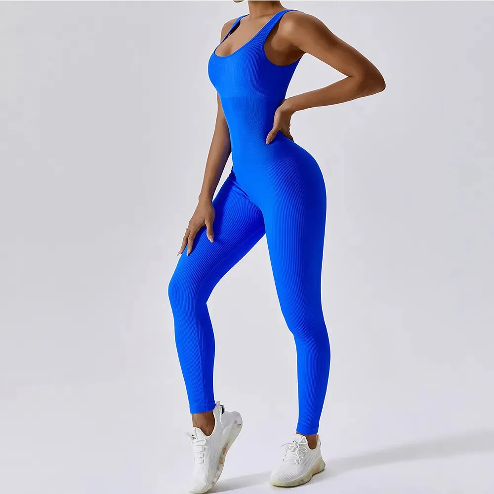 DHgate.com:Womens Seamless Yoga One-Piece Suit, Tightening Fitness Workout  Set, Stretch Bodysuit, Gym Clothes, Push Up Sportswear:Sports \u0026 Outdoors