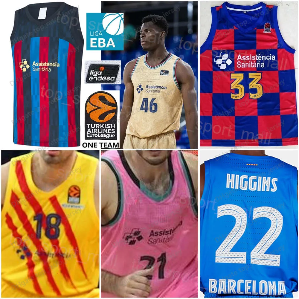 2022-23 Basketbol Barca Lassa 9 Ricky Rubio Jersey 11 Juan Carlos Navarro 33 Marc Gasol 16 Pau Gasol 19 BAŞLANGI