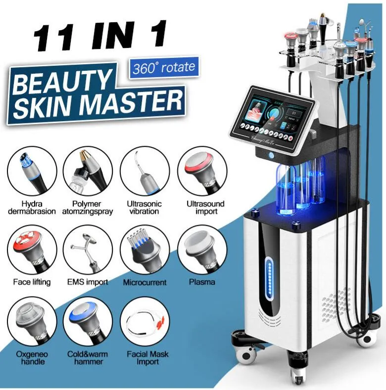 Doğrudan Etkili11 1 Hydra Dermabrazyon Aqua Yüz Makinesi RF Ultrasonik Peel Hidro Dermabrazyon Yüz Cilt Bakımı Hidradermabrazyon Güzellik Makinesi