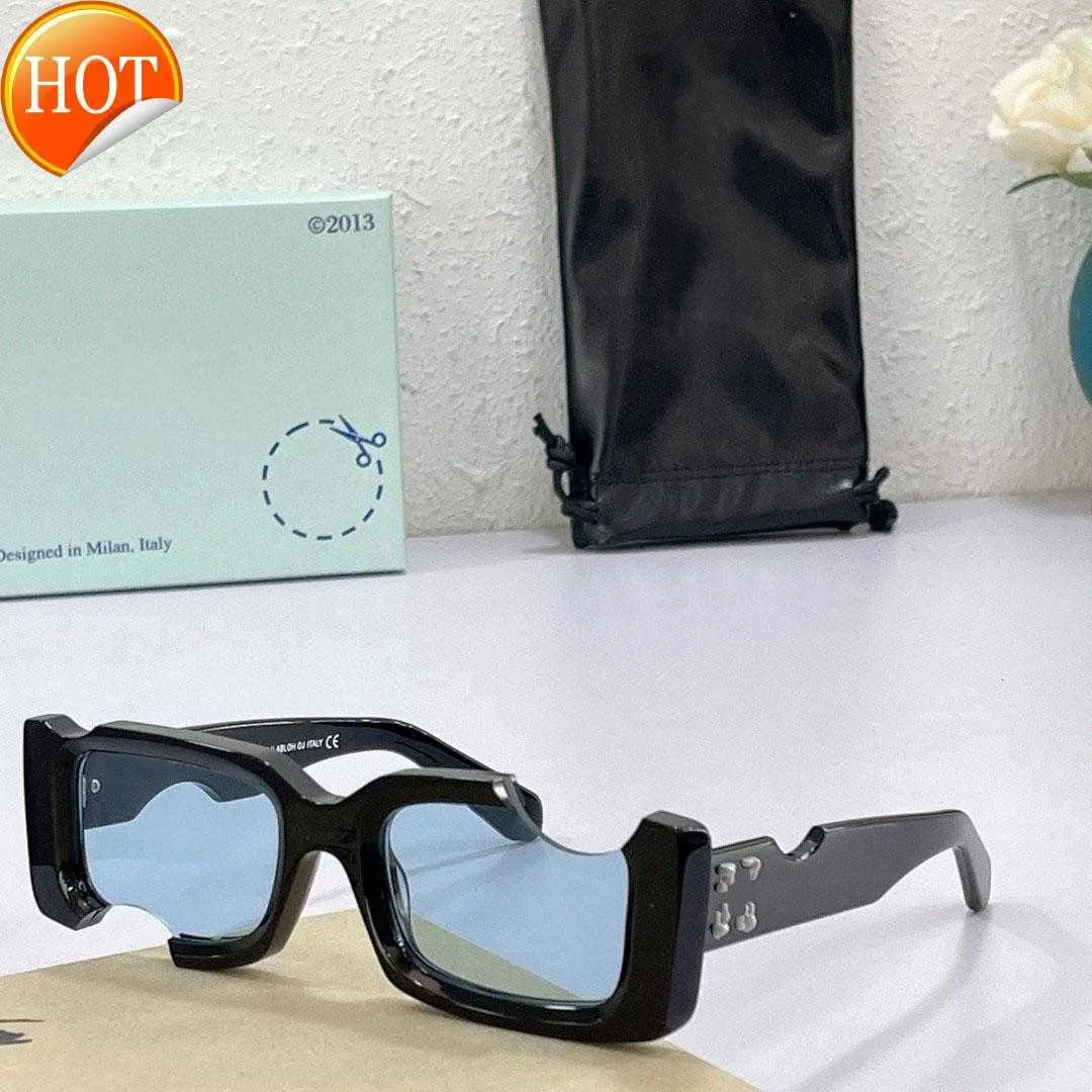 Solglasögon designer offs cool stil mode klassisk tjock platta vit fyrkantig ram glasögon från glasögon manglas med original boxg2vc