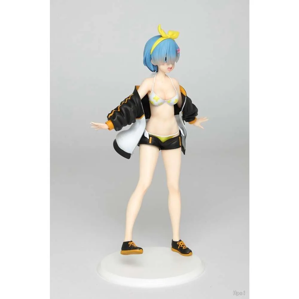 Mascot Costumes 23cm Re: Zero - Starting Life in Another World Anime Figure Rem Ram Action Figure Swimwear Sportswear Bikini Dress Up Model Toys