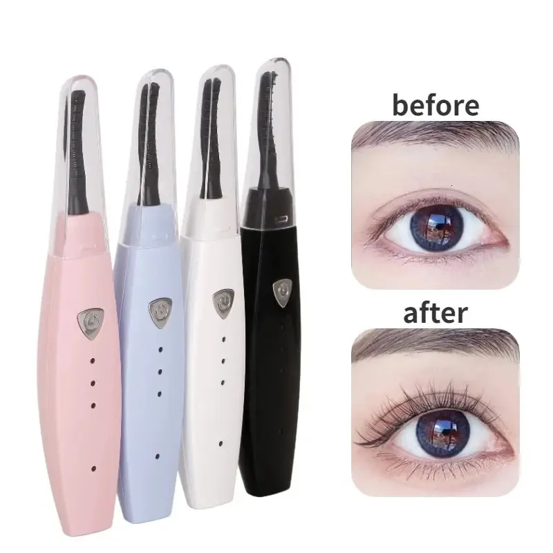 Eyelash Curler Electric Fast Heating Temperature Adjustable Roller Women Makeup Lashes Usb Mascara Lash Lift Kit 231012