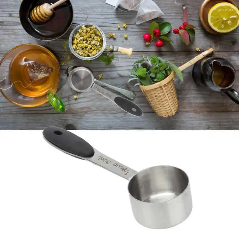 Coffee Scoops 30ml Measuring Scoop 1/8 Cup Stainless Steel Tablespoon Large Capacity And Comfortable Hand Feeling For Kitchen