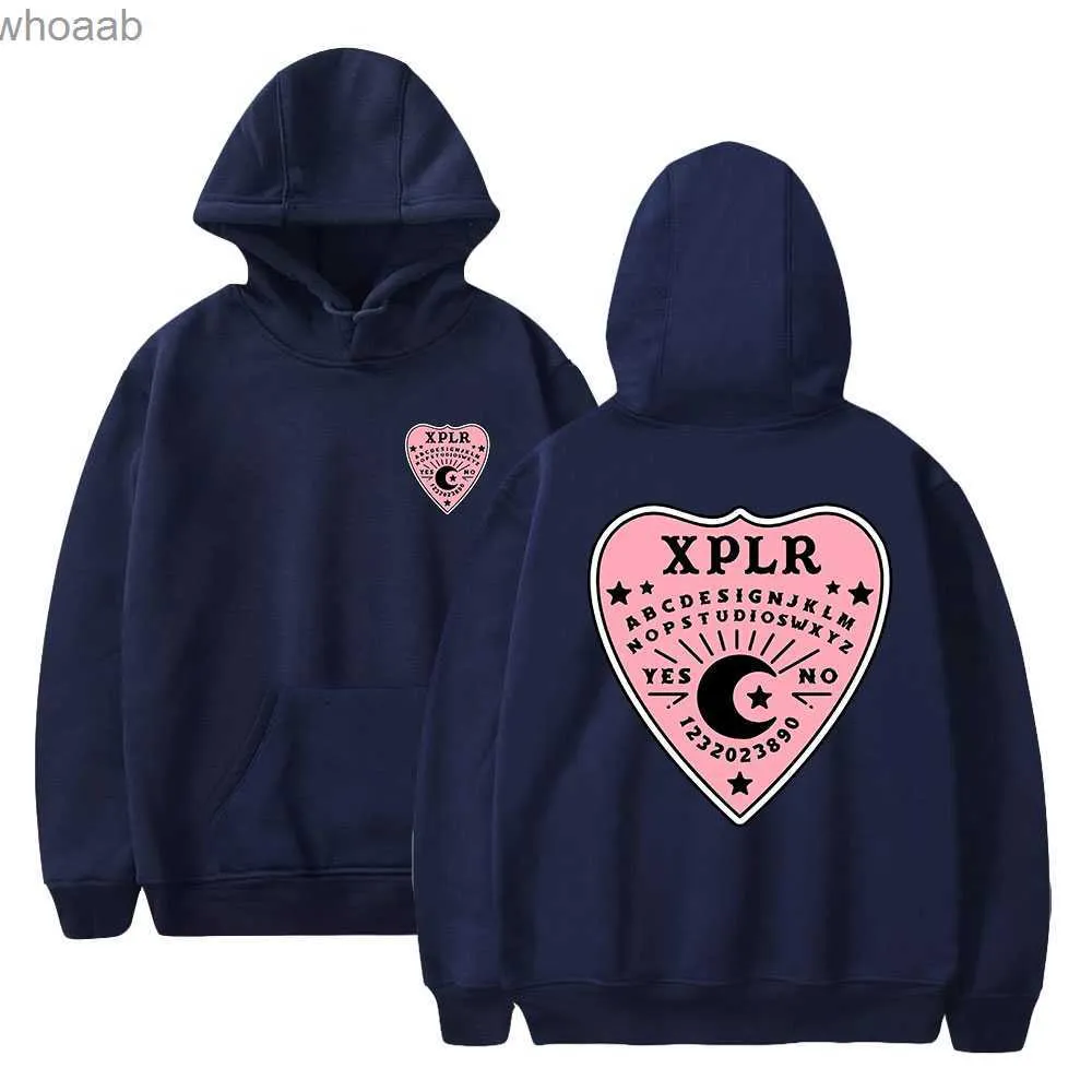 XPLR Ouija Heart Hoodie - Mens & Womens Long Sleeve