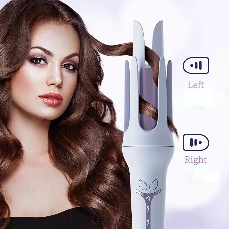 Curling Irons 32mm Full Automatic Hair Curler Forming på 10 sekunder Anion Electric Rotation Without Damage Scald Proof Styling Appliances 231013