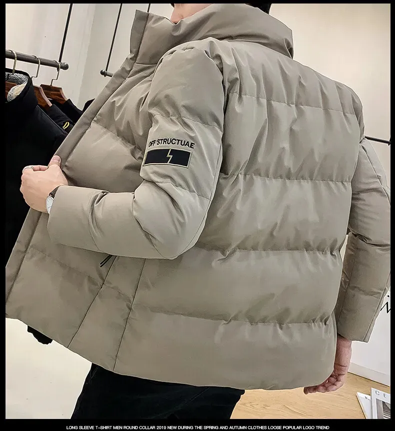 Giubbotti da uomo Uomo Addensato Puffer 2023 Inverno Giù Giacca di cotone imbottito Uomo Cappotti caldi Vestiti Ropa De Hombre Abbigliamento 231012