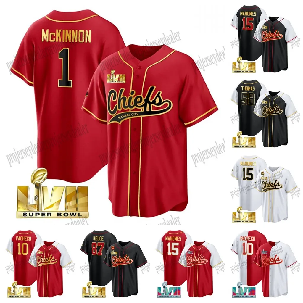 Patrick Mahomes Maglia da baseball Kansaes City Travis Kelce Isiah Pacheco Chiefes Rashee Rice Nick Bolton Kadarius Toney Creed Humphrey Jones Anudike-Uzomah Butker