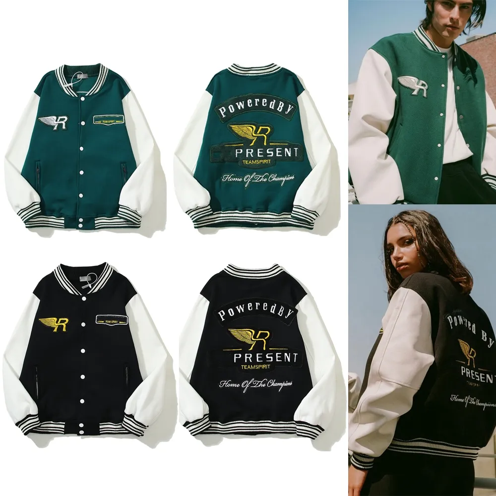 Designer jassen Reprreesent bomber Katoen Owner's Club heren windjack varsity Heren Baseball Hip Hop Letter Patchwork Leer borduurwerk Streetwear Unisex Jassen