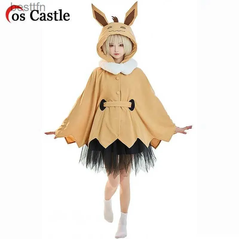 Themakostuum Cos Castle Nieuwe MIMIKYU Cosplay Kom Deken met capuchon Cape Mantel met oren Handschoenen Winter Warme hoodie Dagelijkse kleding Kerst CosL231013