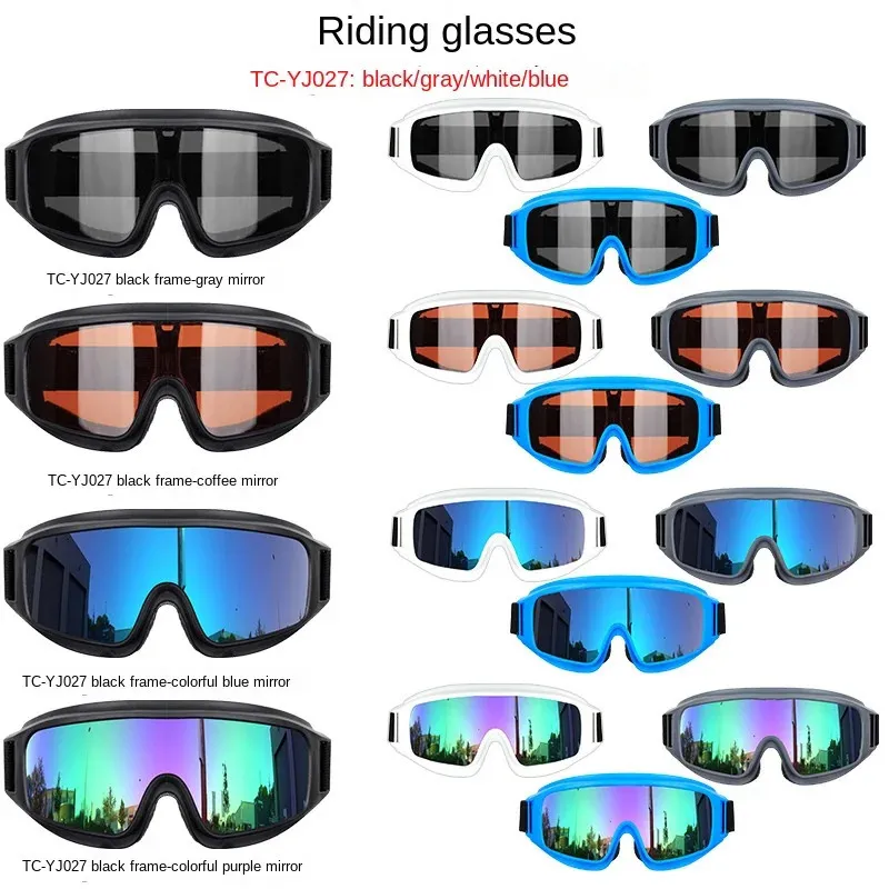 Outdoor Eyewear Motorcycle Glasses Anti Bike Motocross Sunglasses Sports Ski Goggles Windproof Dustproof UV Protective Gears Accessories 231012