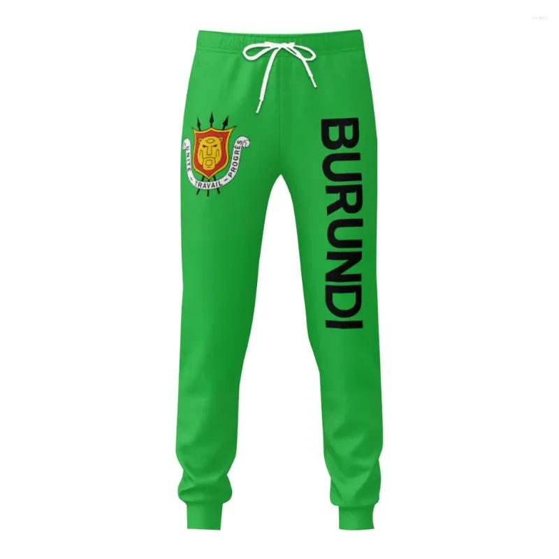 Pantaloni da uomo Emblema della bandiera del Burundi Pantaloni sportivi da uomo con tasche Pantaloni da jogging per uomo Sport Casual Coulisse in felpa