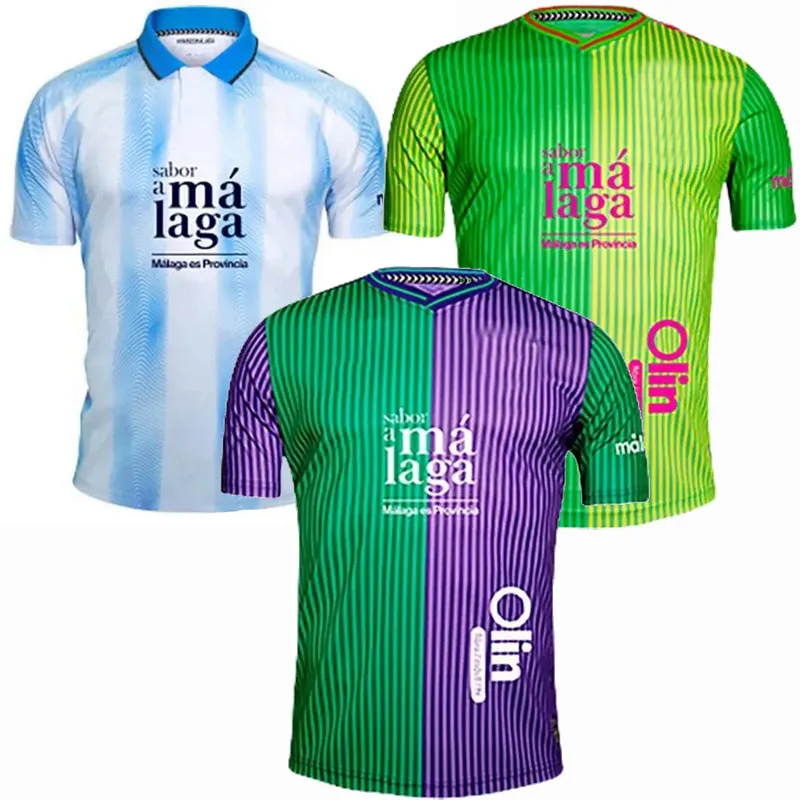 2023 2024 Malaga Soccer Jerseys ZUNIGA JUANPE MOLINA LARRUBIA VILLODRES MONTE GABILONDO ABAIDA SANGALLI LORENZO home away 3rd 23 24 football men kids shirt