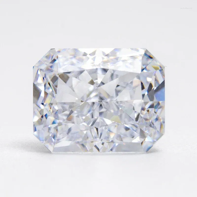 Loose Gemstones 5A 7A Crushed Cut Radiant Cz Gemstone White Color Synthetic Cubic Zirconia For DIY Jewelry Making