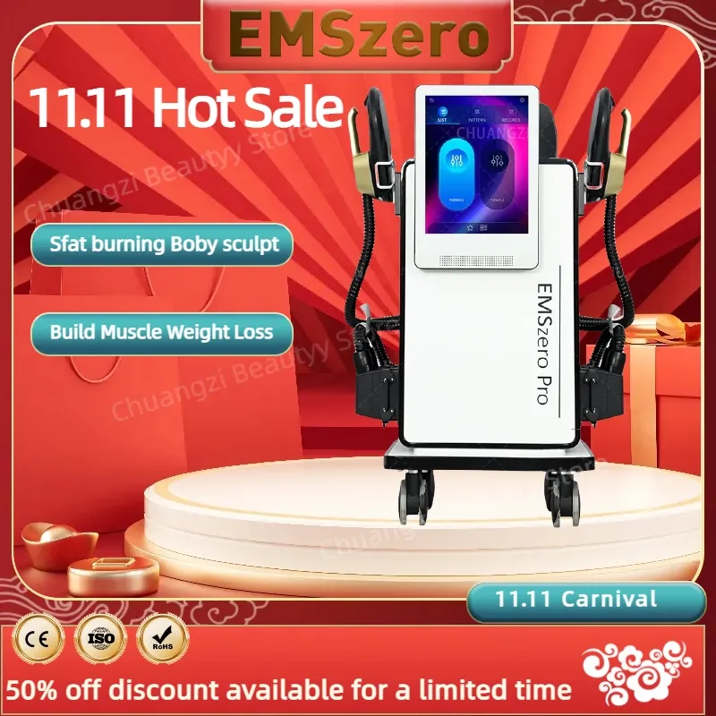 Hot Emszero Neo 14 Tesla Hi-Emt Hi-Emt STimuluje usuwanie tłuszczu EMS Body Schut Built Built Maszyna rzeźbia do salonu