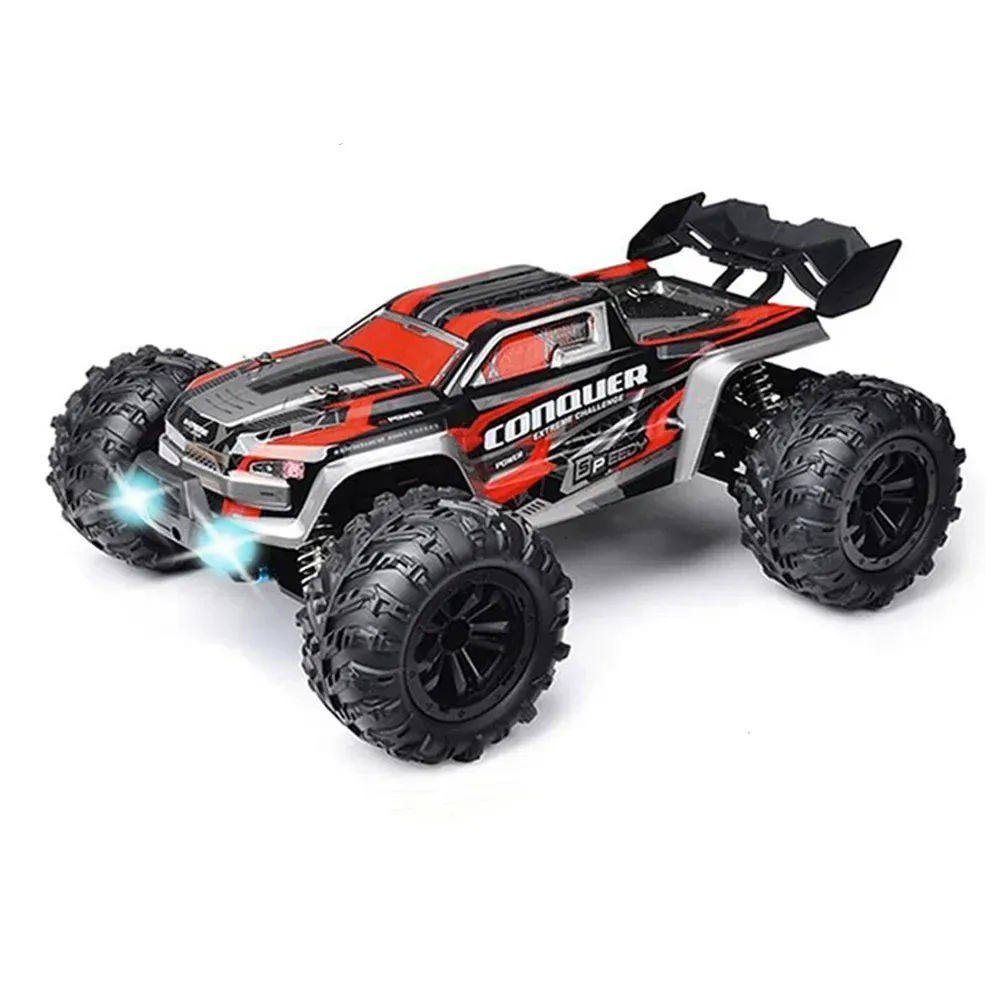 16102 1:16 50 km/h 4WD RC -bil med LED -lätta fjärrkontrollbilar Hög hastighet Drift Monster Truck For Kids vs Wltoys 144001 Toy