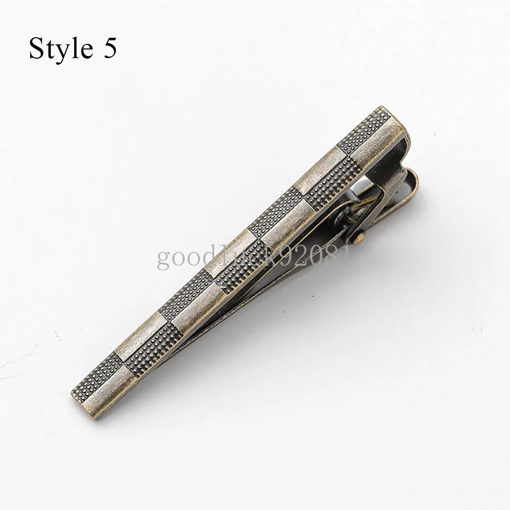 Men's Chrome Silver Plain Metal Simple 1.5" Slim Necktie Tie Clip Bar Clasp TC35