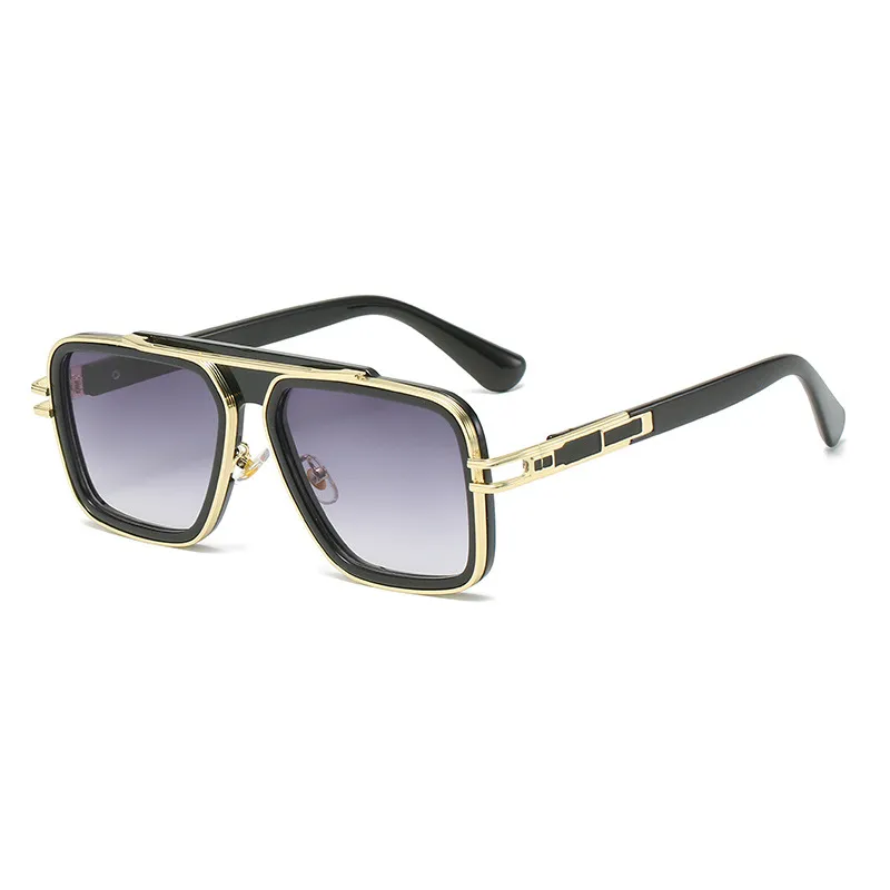 Mode av hög kvalitet herrglasögon män solglasögon metall retro stil unisex uv400 solglasögon överdimensionerade oculos de sol kör glasögon gafas de sol skuggor