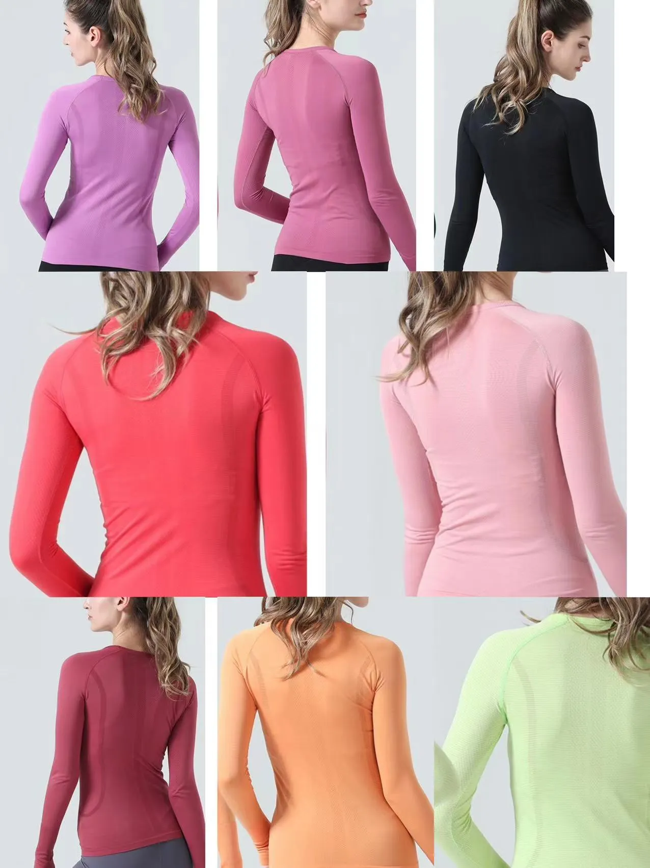 Lu Swift Elastic Gym Yoga Shirts Dames Knits en T-shirts Lange mouwen Dames Slim Mesh Running Sportjack Sneldrogend Zwart Fitness Sweatshirts Tops 2.0