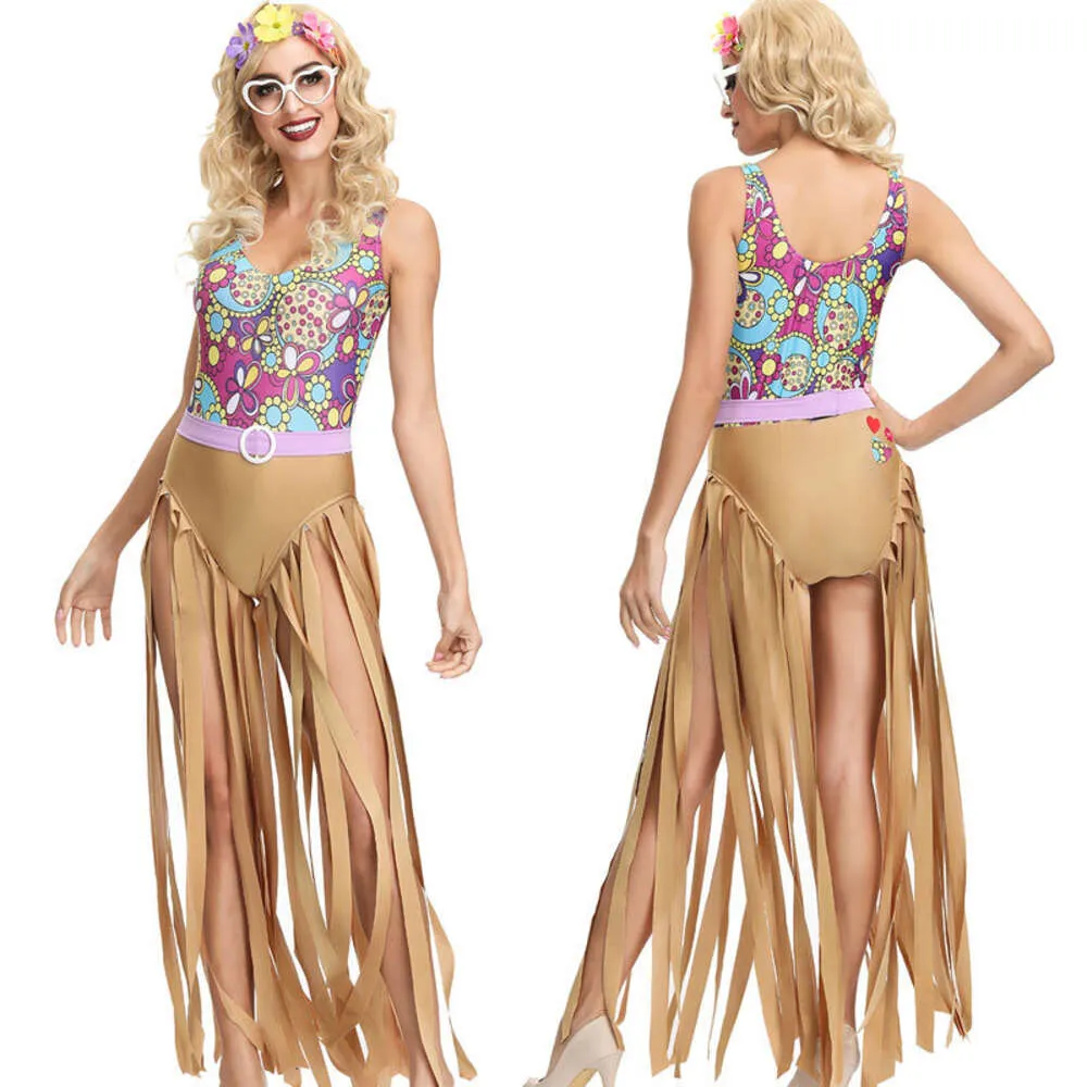 Retro European And American Disco Hippie Costume Halloween Cosplay