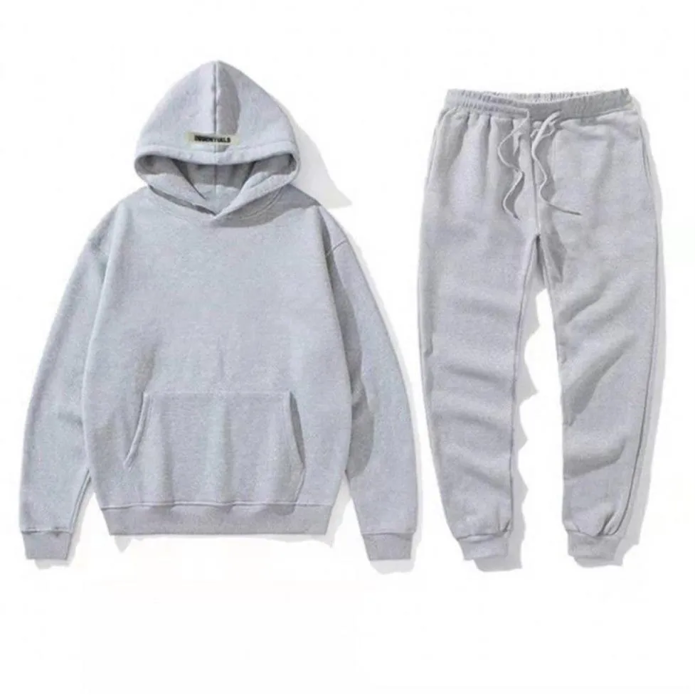 Masculino com capuz agasalho casual carta padrão sweatsuit masculino e feminino ternos roupas clássicas moda duas peças calças primavera ja261w